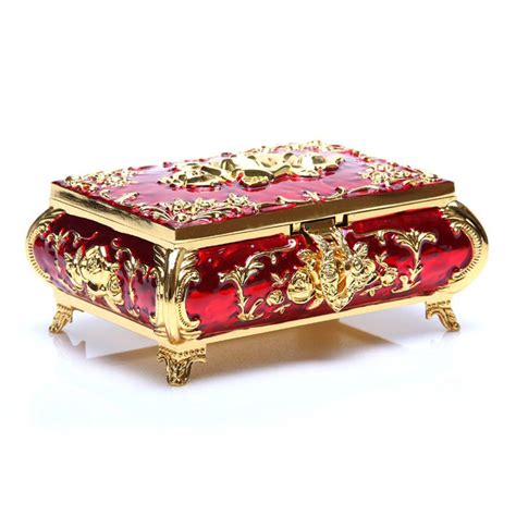 vintage black jewelry box with metal|beautiful antique jewelry box.